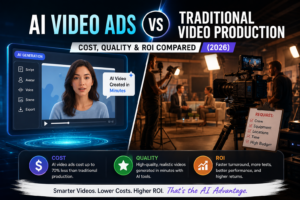 AI Video Ads vs Traditional Video Production: Cost, Quality & ROI Compared (2026)